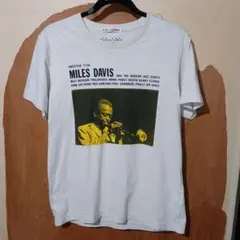 MILES DAVIS Tシャツ M　ユニクロ　コンコード 　コラボ　生成り