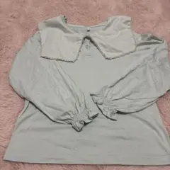 GU ライトブルー セーラー長袖カットソー 150