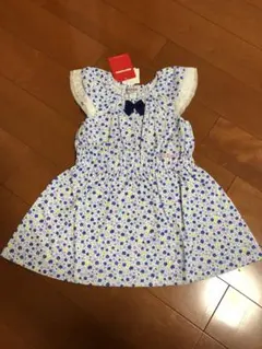 新品未使用！　ミキハウス　花柄ワンピース