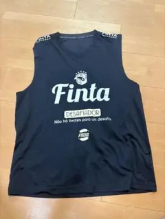 fintaサッカータンクトップ 黒色のサムネイル