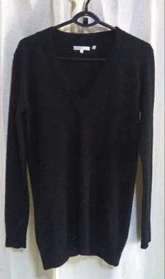 カシミヤ vネック ニット