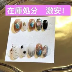 在庫処分アートネイルチップ量産型y2k痛バンギャコスプレ個性派サブカル