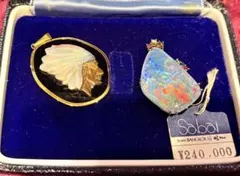 オパールのペンダントトップセット