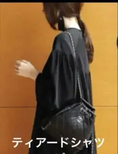 ティアードロングシャツワンピ