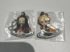 鬼滅の刃　竈門禰豆子　我妻善逸　ストラップ　キーホルダー　セット　くら寿司