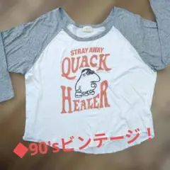 ✙アメカジ風 QUACK HEALERラグランTシャツ!!のサムネイル