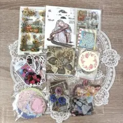 200枚越え　コラージュ素材　おすそ分けセット 紙もの シール