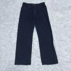 ユニクロ JW ANDERSON デニム 濃紺 ストレート 27 ハイウエスト