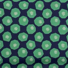 綿麻キャンバス　echino 【Mellow】 ネイビー