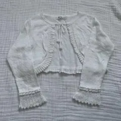 美品　familiar ニットボレロ　カーディガン　120 卒園式　入学式