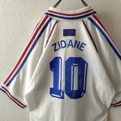 【1998W杯】 フランス代表 ジダン 10番 ゲームシャツ XL 1998W杯】adidas フランス代表 ジダン 10番 ゲームシャツ XL - メルカリ