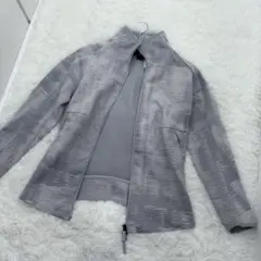 アディダス★ジャージジャケット★グレー★ウィンドブレーカーランニング