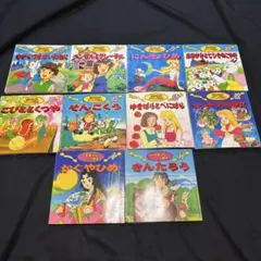 世界名作アニメ絵本、日本昔ばなしアニメ絵本10冊