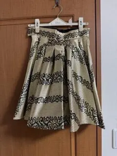 フレアスカート 金色と黒 9号