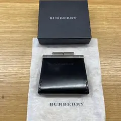 バーバリー BURBERRY コインケース 小銭入れ　ブラック　がま口　黒