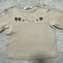 familiar 90cmトレーナー かわいい刺繍付き