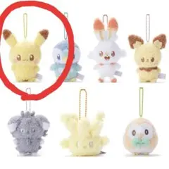 ポケピース　ピカチュウ　チャームマスコット　 ぬいぐるみ