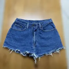 デニムブルー フリンジヘム ショートパンツL.L.Bean