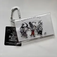 ナイトメアー・ビフォア・クリスマス　カラビナ付クリアポーチ