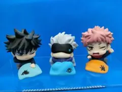 呪術廻戦　五条悟　虎杖悠仁　伏黒恵　おねむたんミニフィギュア