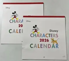 【2026年】ディズニーキャラクターカレンダー　壁掛けタイプ2個セット