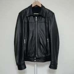 MUSHER マーシャー レザージャケット M ブラック シングルライダースのサムネイル