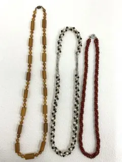 50.224【ネックレス　3本セット】ヴィンテージ　アンティーク