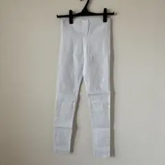 ホワイト ストレッチ ハイウエストレギンス