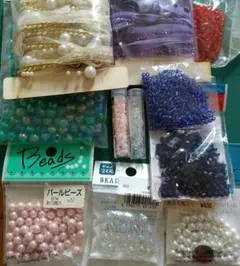 ビーズとリボンのセットまとめ売り