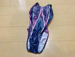 競泳水着 ハイカット 黒×パープルのサムネイル