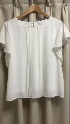 ハニーズ　半袖ブラウス 白 LLサイズ used