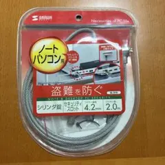 【未使用】サンワサプライ セキュリティワイヤー パソコン盗難防止 SL-31のサムネイル