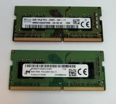 ノートPC用メモリ 8GB 2枚 計16GB DDR4 2400Tのサムネイル