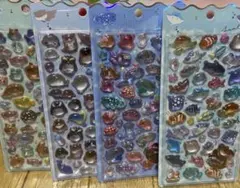 【正規品】ボンボンドロップ　水族館限定　淡水　深海魚　海獣　4枚セット