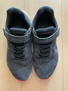 asics ブラック スニーカー ベルクロ　22cm