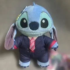 新品タグ付きディズニー スティッチ ぎゃるKAWAふぉと カラビナ付きぬいぐるみ