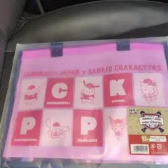 タイトーくじ　サンリオ×侍ジャパン　B賞クリアトートバッグ　新品☆