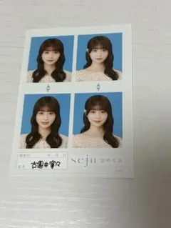 せじゅです。ラッフルくじ 古園井寧々 証明写真 - メルカリ