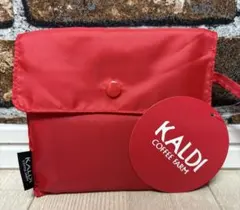 カルディ　エコバッグ　レッド