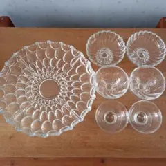 ガラス製　仕切り皿　デザートカップ　まとめ売り