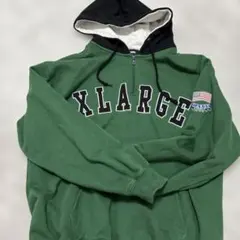 XLARGE ハーフジップ パーカー グリーンのサムネイル