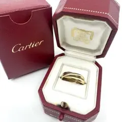 Cartier カルティエ トリニティ 3連リング K18 750 48 箱付き - メルカリ