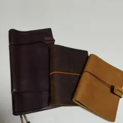 最終価格です!! トラベラーズノート風カバーまとめ売り　本革