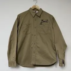 BEN DAVIS ベージュ 長袖シャツ Lサイズ