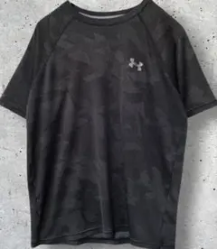 アンダーアーマー 半袖 Tシャツ カモ柄 総柄 黒 ジム スポーツ フィットネスのサムネイル