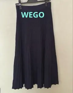 ウィゴー ニットスカート　WEGO ロングスカート ネイビー フリー　匿名のサムネイル