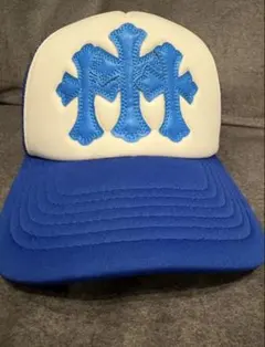 Chrome Hearts トラッカーキャップ 青/白