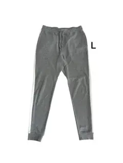 グレー スウェットパンツ ホワイトストライプ　L