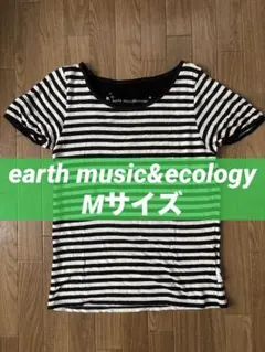 earth music&ecology 半袖ボーダーTシャツ Mサイズ