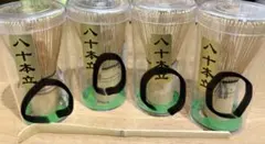 訳あり　茶筅 茶せん 八十本立4個　茶道具 抹茶+茶杓1本おまけ